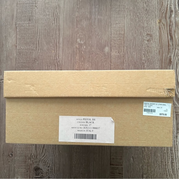 NWT Acne Studio Pistol Boot Black Women Size 37 - Picture 9 of 15